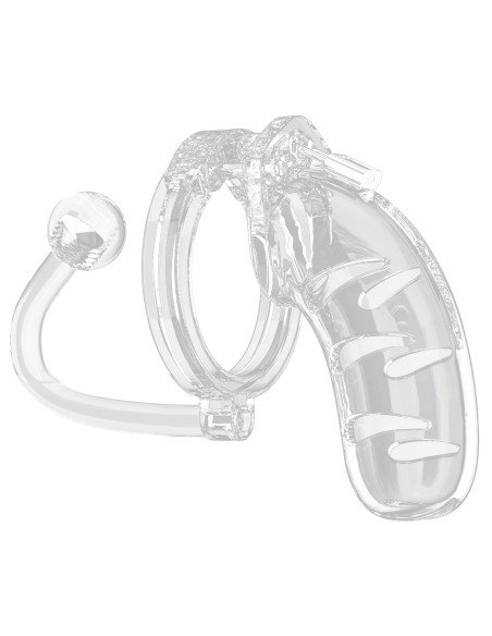 Cage de chasteté avec plug ManCage Modèle 11 11 x 3.5 cm Transparente