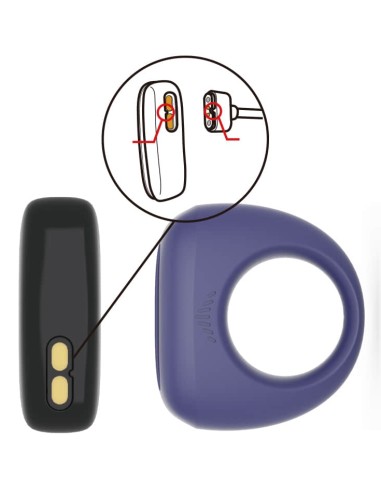 Cockring Vibrant Contrôle à Distance DANTE 28mm