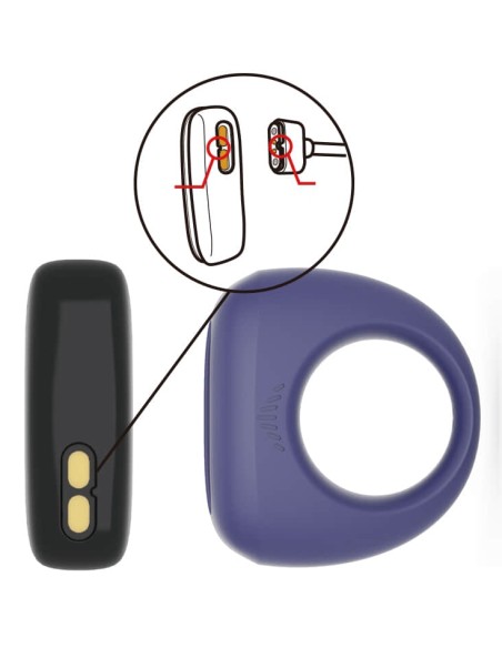 Cockring Vibrant Contrôle à Distance DANTE 28mm