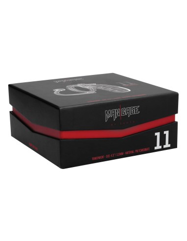 Cage de chasteté avec plug ManCage Modèle 11 11 x 3.5 cm Transparente