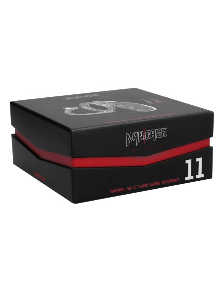 Cage de chasteté avec plug ManCage Modèle 11 11 x 3.5 cm Transparente