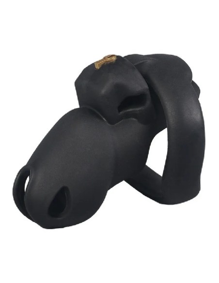Cage de Chasteté Silicone Flexty S 9 x 3.5cm Noire