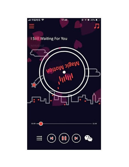 Cockring Vibrant Contrôle à Distance DANTE 28mm