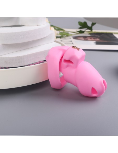 Cage de Chasteté Flexty S 9 x 3.5cm Rose