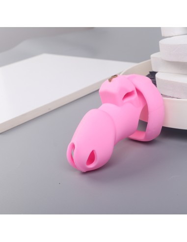 Cage de Chasteté Flexty M 10.5 x 3.5cm Rose