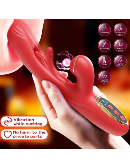 Vibro Rabbit Clitsuck 13 x 3.6cm Rouge Vibro Rabbit Clitsuck 13 x 3.6cm Rouge