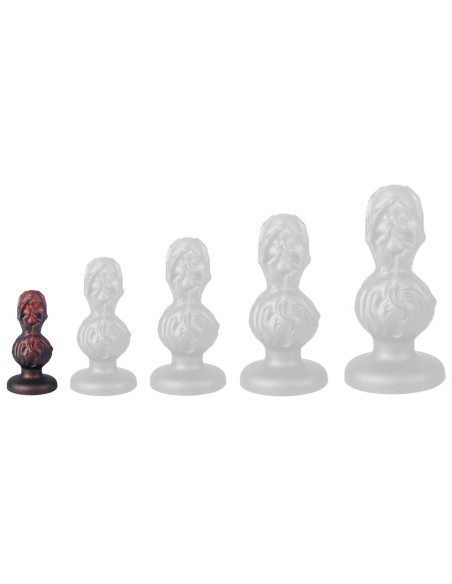 Plug Skullis XS 9 x 4 cm Rouge-Noir