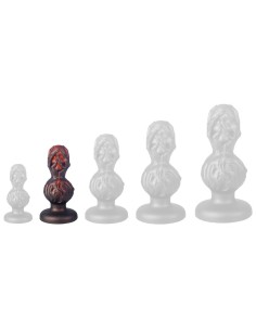 Plug Skullis S 12.5 x 5.5 cm Rouge-Noir