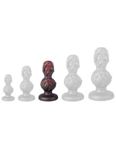 Plug Skullis M 14.5 x 6.5 cm Rouge-Noir