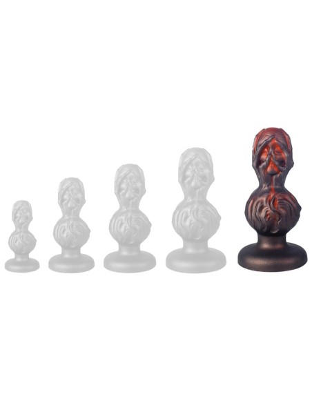 Plug Skullis XL 18 x 8.5 cm Rouge-Noir