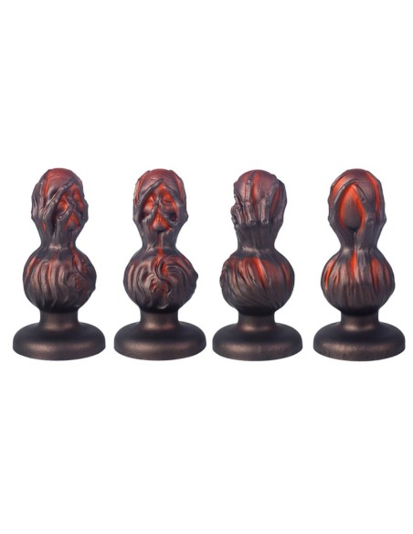 Plug Skullis XL 18 x 8.5 cm Rouge-Noir