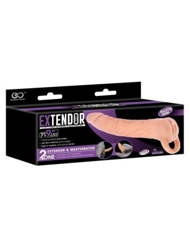 Gaine de pénis + masturbateur Extendor 9 - 22 x 5cm