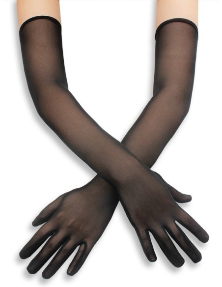 Gants Longs Mesh Gloves 50cm Noirs Gants Longs Mesh Gloves 50cm Noirs