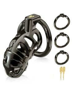 Cage de chasteté Very Lock 10.5 x 3.5 cm Noire