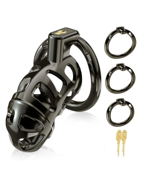 Cage de chasteté Very Lock 10.5 x 3.5 cm Noire Cage de chasteté Very Lock 10.5 x 3.5 cm Noire