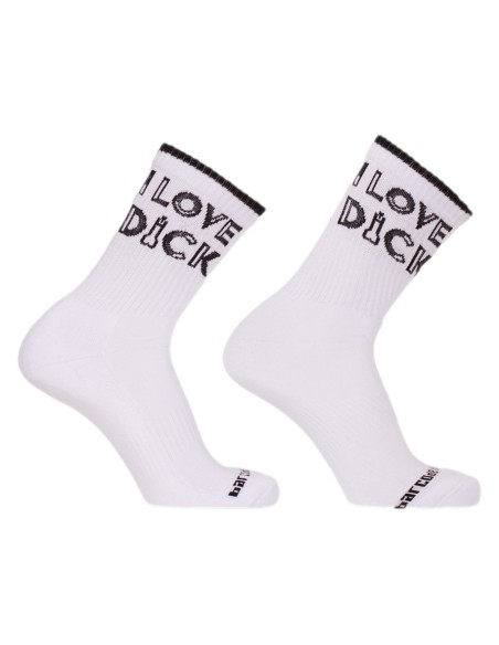 Chaussettes I love Dick Blanches