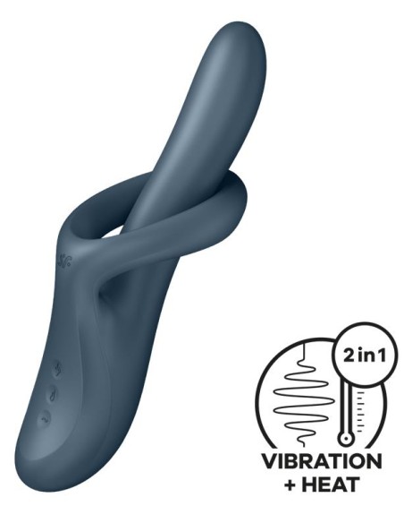 Vibro Rabbit Heat Flex 4 Gris