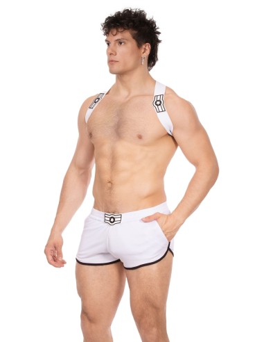 Harnais élastique Everette Blanc