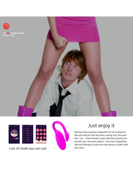 Oeuf Vibrant Flamingo avec Contrôle à distance 7.2 x 3 cm