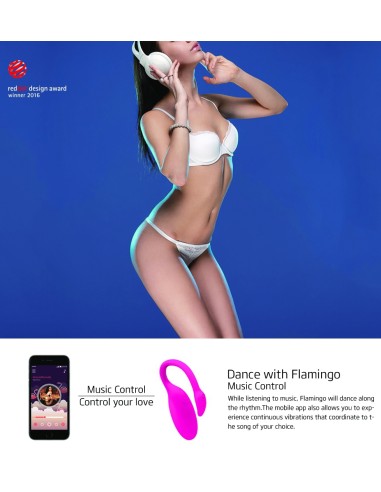 Oeuf Vibrant Flamingo avec Contrôle à distance 7.2 x 3 cm