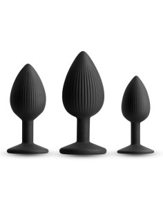 Lot de 3 Plugs Triple Ace Noirs