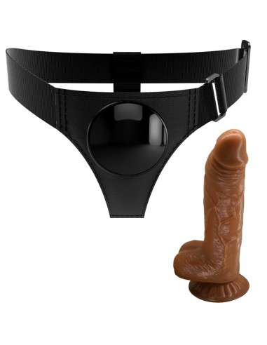 Gode Ceinture Micheal 15 x 4.3cm Marron