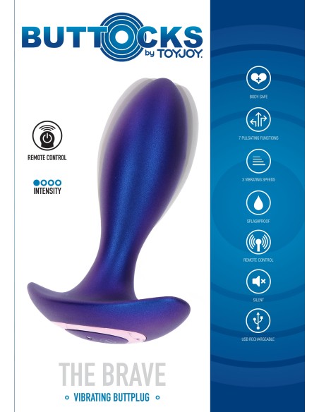 Plug vibrant The Brave 11 x 3.6cm Plug vibrant The Brave 11 x 3.6cm