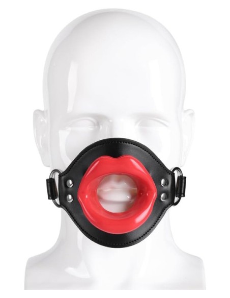 Bâillon Lips Gag Noir-Rouge