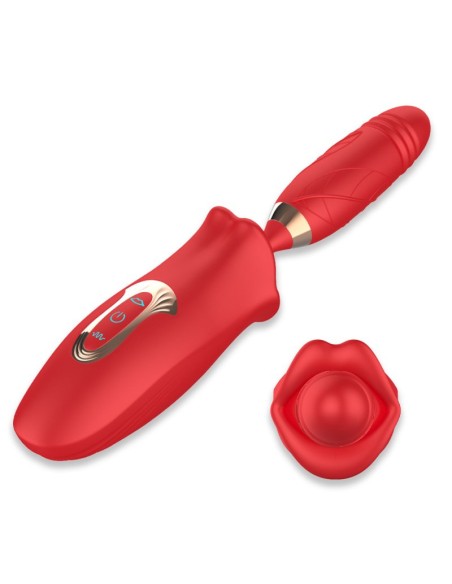 Vibro Poussée et Bouche Doble Sens 10.5 x 3.1cm