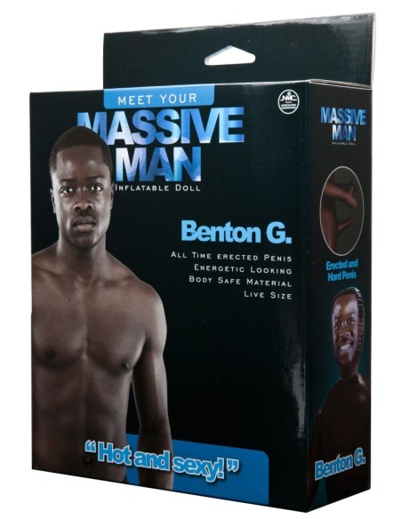 Poupée gonflable homme Massive Man Benton G 18 x 5.5cm