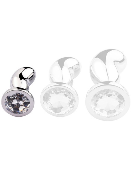 Plug Bijou BEAN SILVER S 6 x 2.3cm