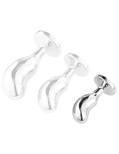 Plug Bijou BEAN SILVER S 6 x 2.3cm