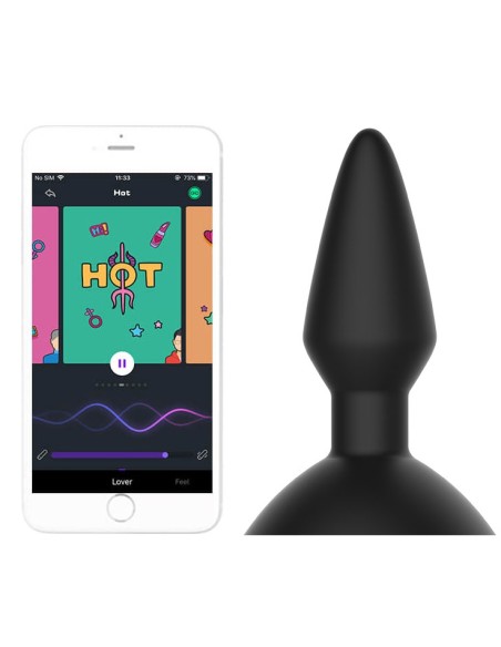 Plug Vibrant Contrôle à Distance EQUINOX 9 x 3.5 cm