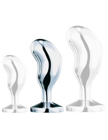 Plug Bijou Bean Silver M 7 x 3cm