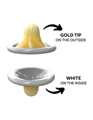 Préservatifs Rightway Gold 53mm x12