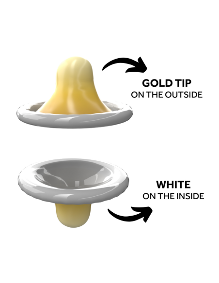 Préservatifs Rightway Gold 53mm x12 Préservatifs Rightway Gold 53mm x12