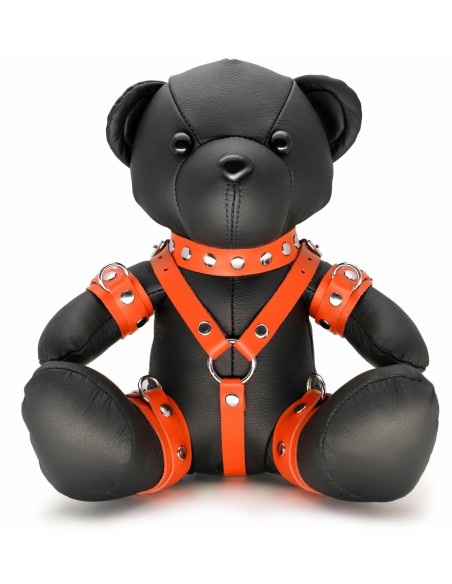 Ours en cuir Bendy The Bdsm Teddy Bear Orange