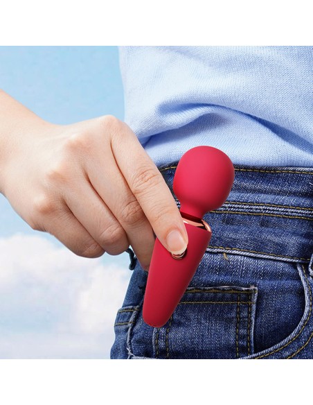 Mini Wand Creamy Vibes 10 cm Tête 30 mm Rouge