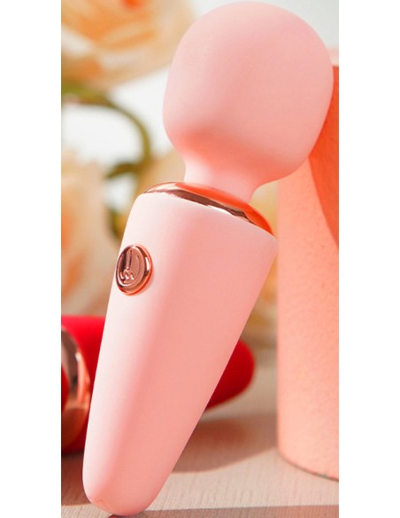 Mini Wand Creamy Vibes 10 cm Tête 30 mm Rose