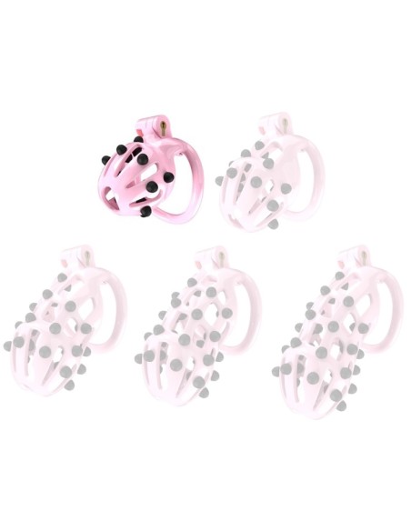 Cage de chasteté Point Up S 6 x 3.5 cm Rose Cage de chasteté Point Up S 6 x 3.5 cm Rose