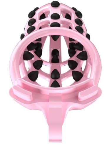 Cage de chasteté Point Up L Rose 10 x 4cm