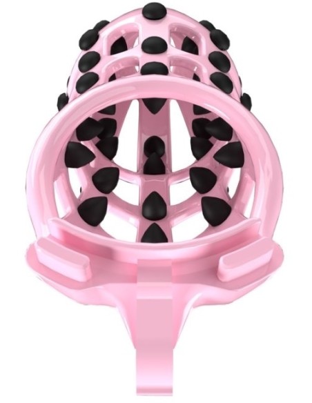 Cage de chasteté Point Up L Rose 10 x 4cm