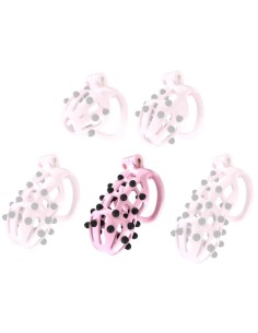 Cage de chasteté Point Up XL 11 x 4 cm Rose