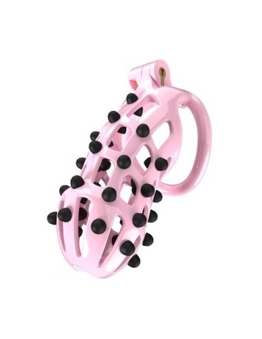 Cage de chasteté Point Up XXL 12 x 4 cm Rose
