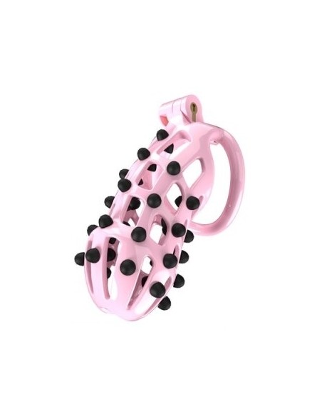 Cage de chasteté Point Up XXL 12 x 4 cm Rose