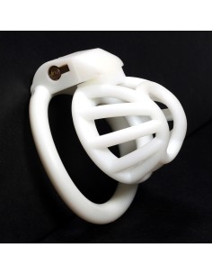 Cage de chasteté Walda 4.5 x 3.2cm Blanc