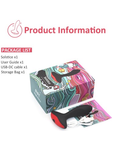 Stimulateur de prostate vibrant SOLSTICE 10 x 3.2 cm