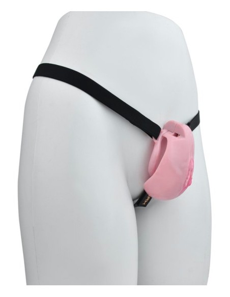 Cage de Chasteté avec Harnais Sislab 5.5 x 3.5cm Rose