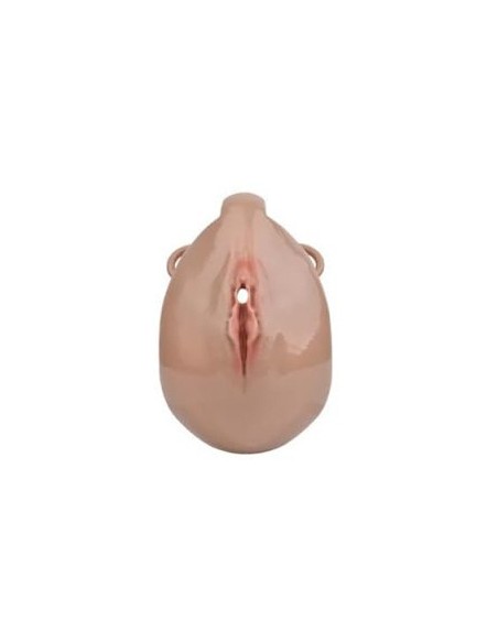 Cage de Chasteté avec Harnais Sislab 5.5 x 3.5cm Marron