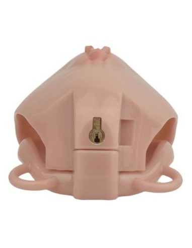 Cage de Chasteté avec Harnais Sislab 5.5 x 3.5cm Marron